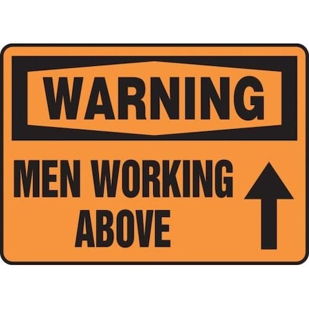 OSHA WARNING SAFETY SIGN MEN WORKING MEQM312XT